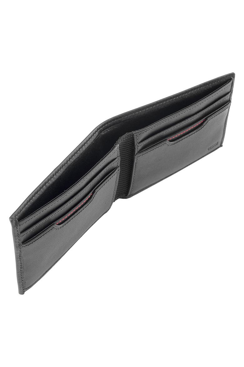 'Delta' Slim Single Billfold, Alternate, color, BLACK