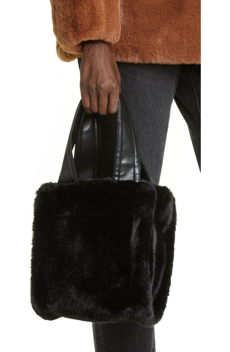 Stand Studio Lisetnis Faux Fur Tote, Alternate, color,