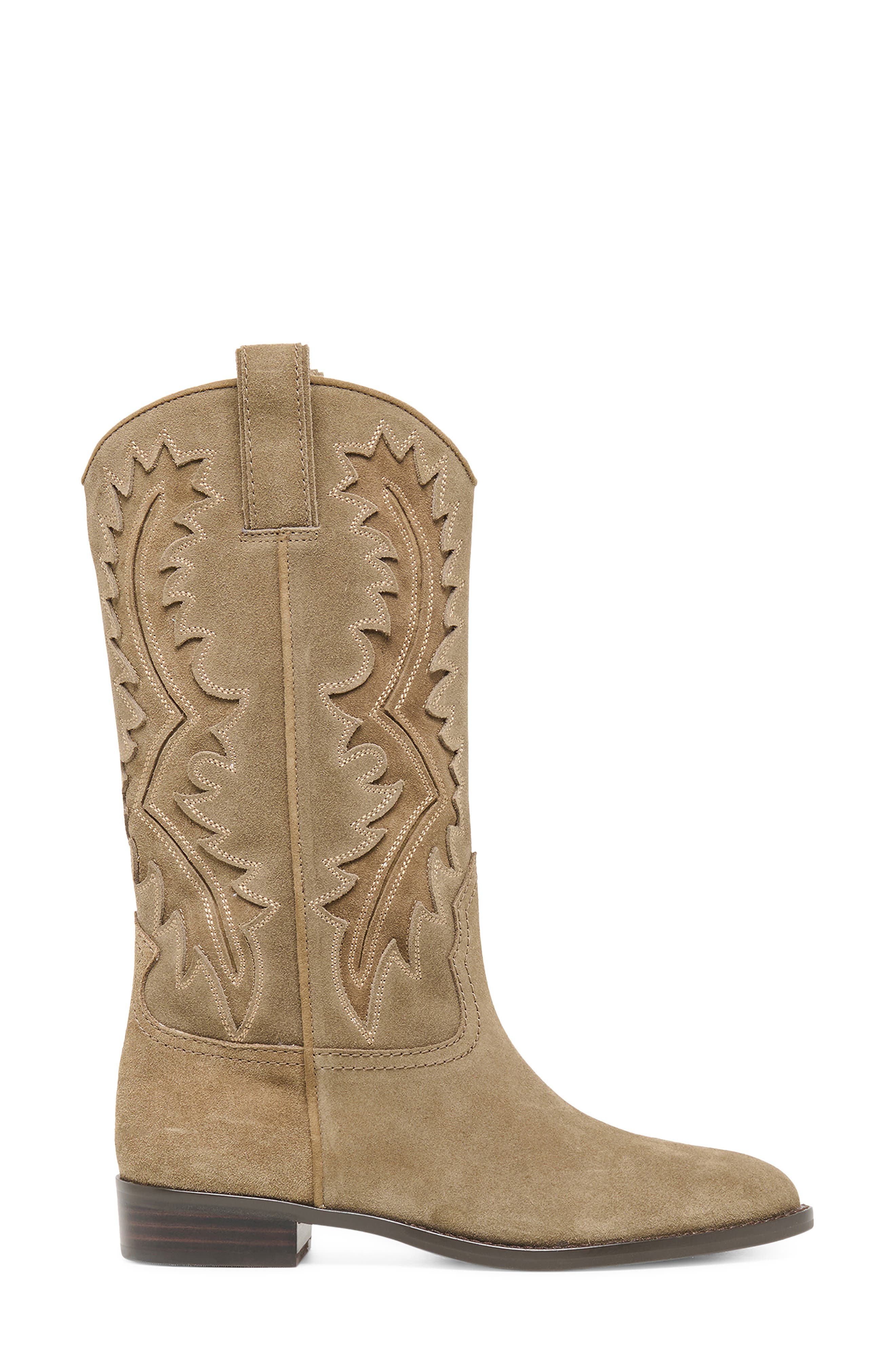 Tomara Western Boot, Alternate, color, OLIVE SUEDE