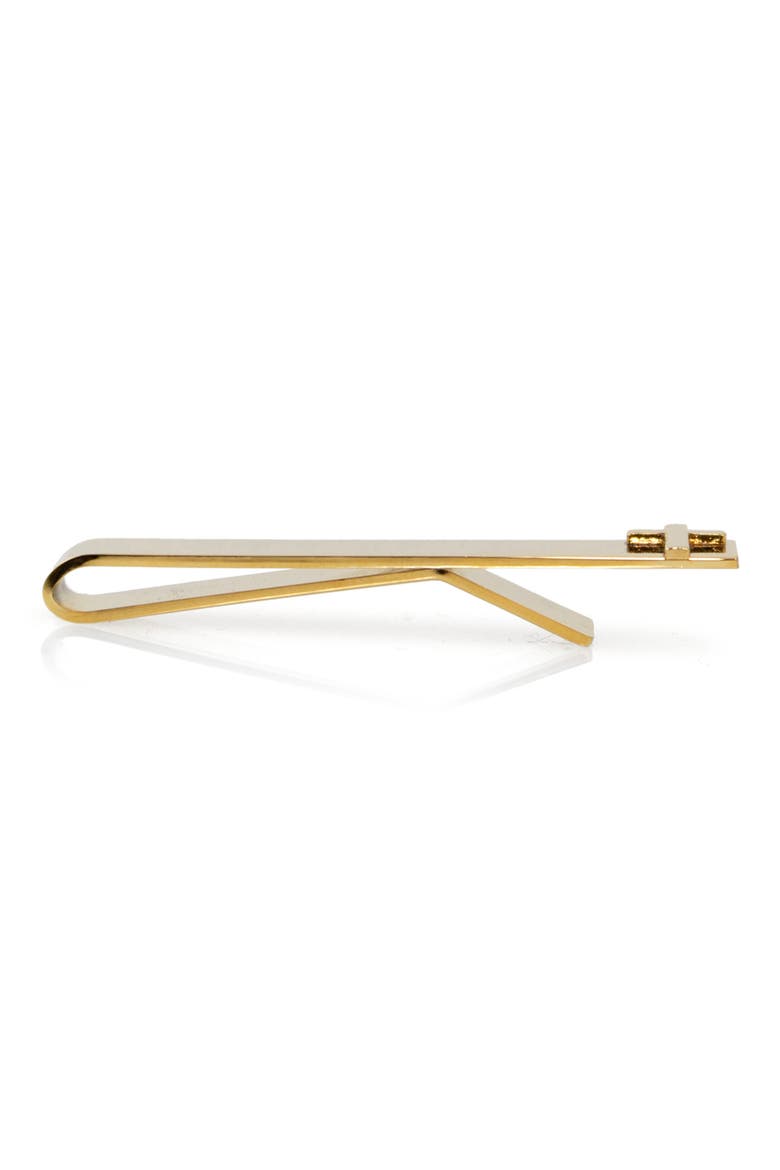 Cross Goldtone Tie Bar, Alternate, color, GOLD
