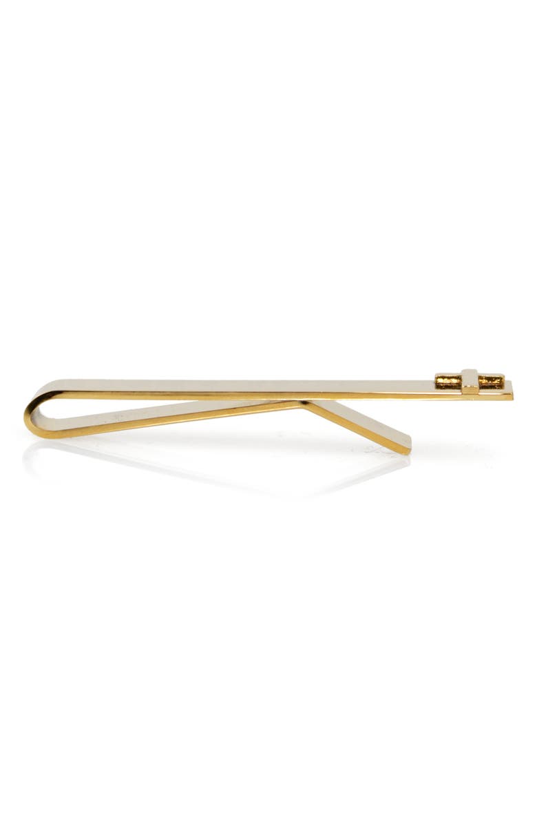 Cufflinks, Inc. Cross Goldtone Tie Bar, Alternate, color, Gold