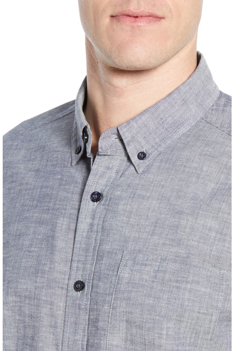 Bluffside Regular Fit Shirt, Alternate, color, CHAMBRAY CLASSIC NAVY