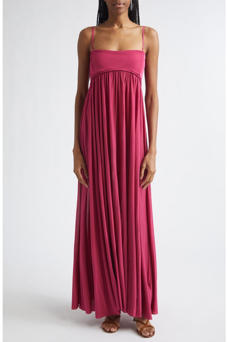 Luna Jersey Bandeau Gown, Main, color, FUCHSIA