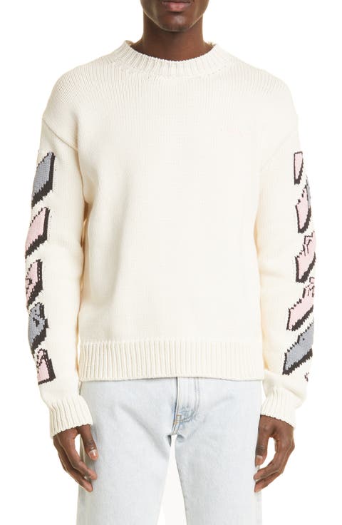 Men's Graffiti Puppets Cotton Blend Sweater