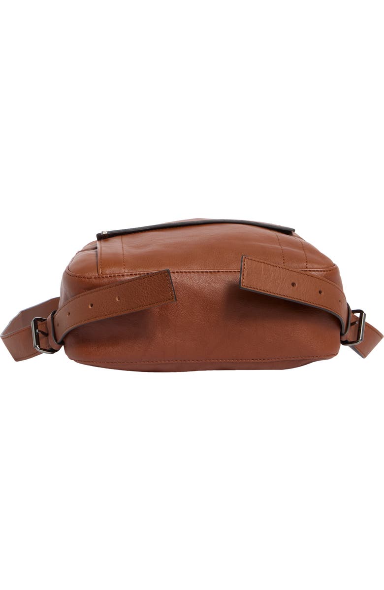 Longchamp Small 3D Leather Backpack, Alternate, color, Cognac