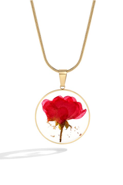 Pressed Birth Flower Necklace