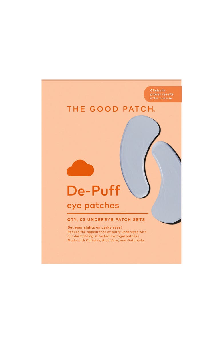 The Good Patch De-Puff Undereye Hydrogel Patch, Main, color, NO COLOR