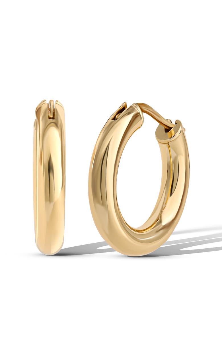 Jessica Simpson Polished Gold-Tone Chunky Hoop Earrings, Main, color, Gold