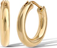 Jessica Simpson Polished Gold-Tone Chunky Hoop Earrings