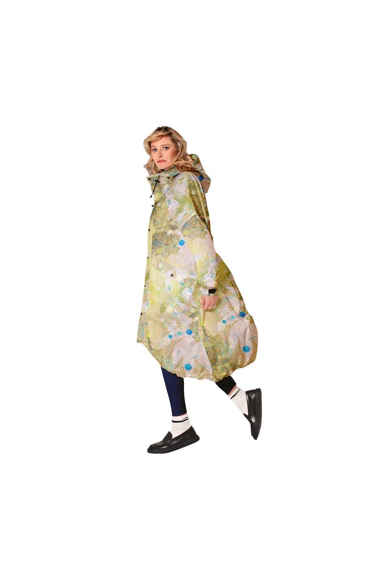 Rain Coat Flora, Alternate, color, Green