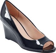 Bandolino Tuff Love Peep Toe Patent Wedge Pump
