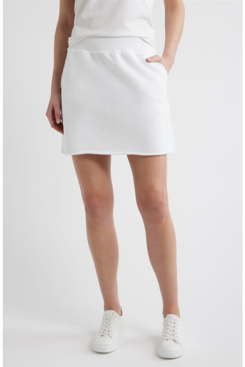 Kennedy Cotton A-Line Skirt, Main, color, WHITE
