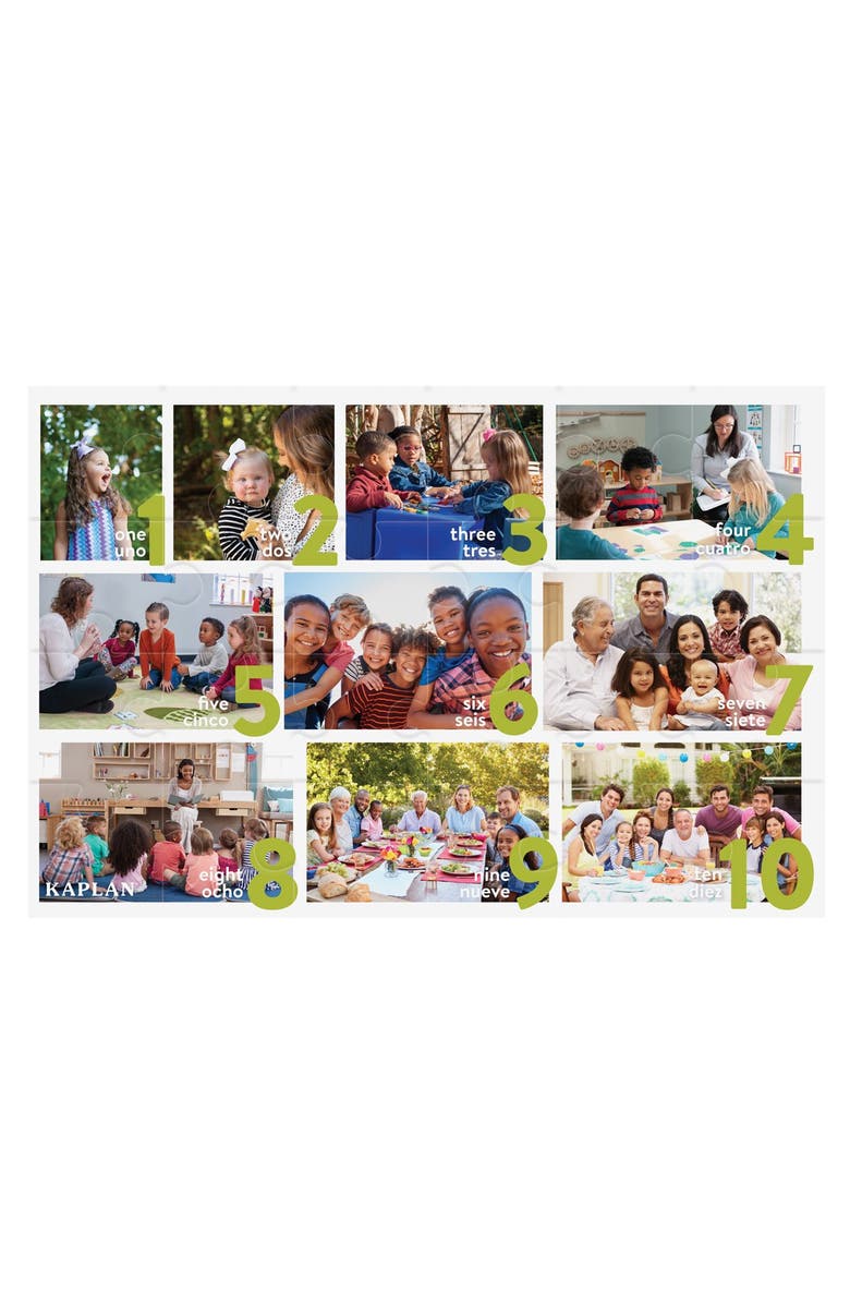 Kaplan Early Learning Company Numbers - Los Numeros - Spanish Floor Puzzle, Main, color, Multicolored