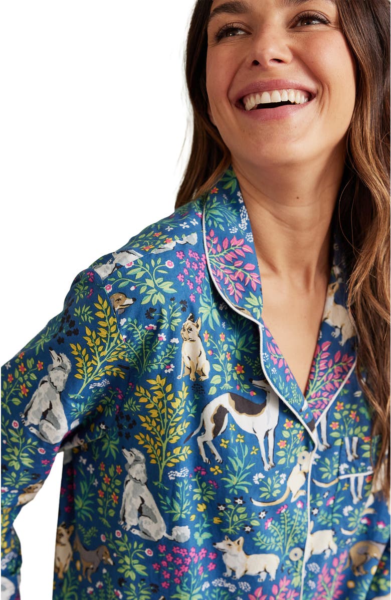 Printfresh Long PJ Set, Alternate, color, Indigo