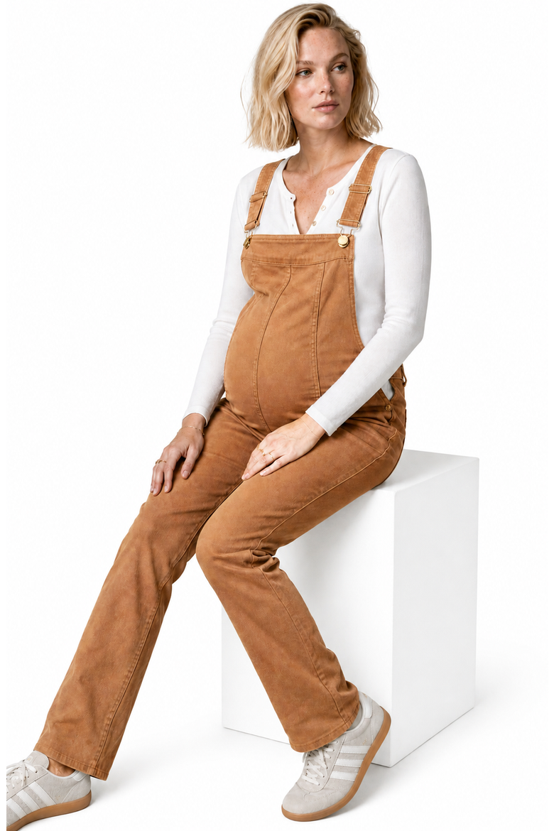 Maternity & Nursing Overall Andy, Alternate, color, Camel