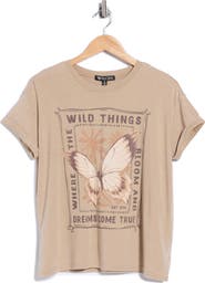 Vinyl Icons Wild Thing Butterfly Graphic T-Shirt