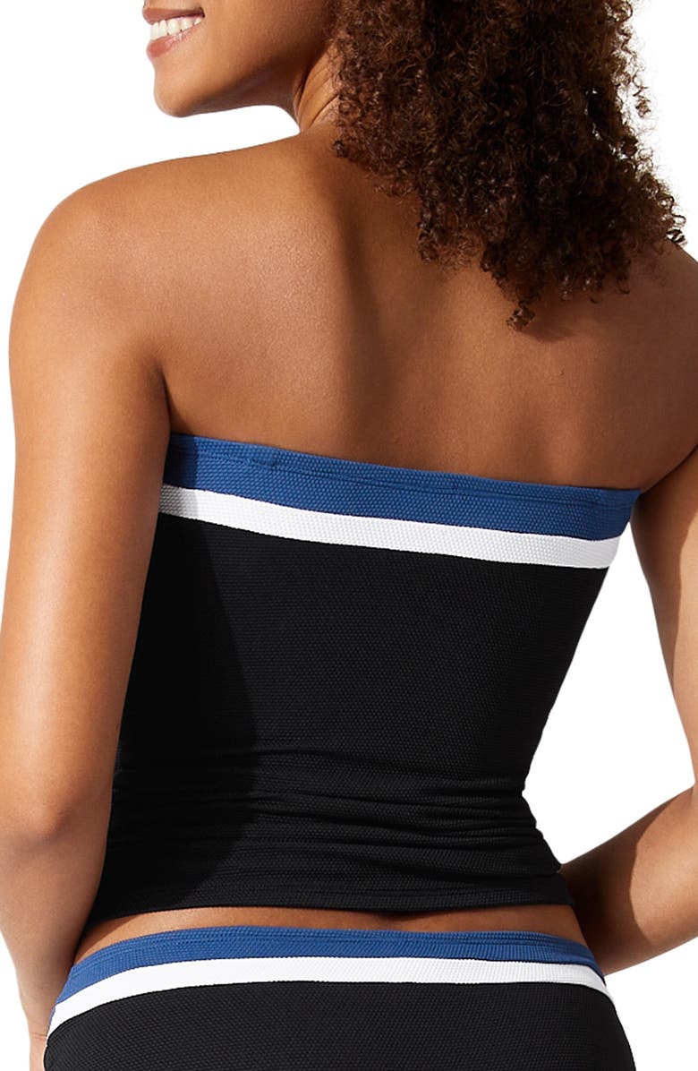 Tommy Bahama Island Cays Colorblock Bandini Swim Top, Alternate, color, Indigo Tide