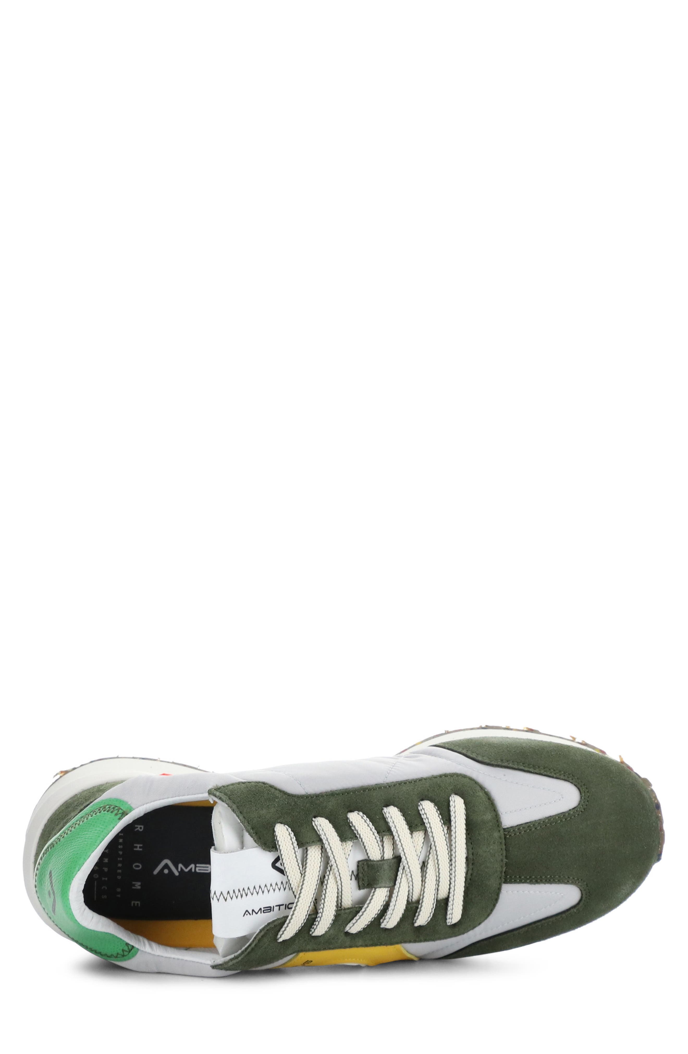 Ambitious 11538 Colorblock Sneaker, Alternate, color, Birch/ Grey Leather/ Textile