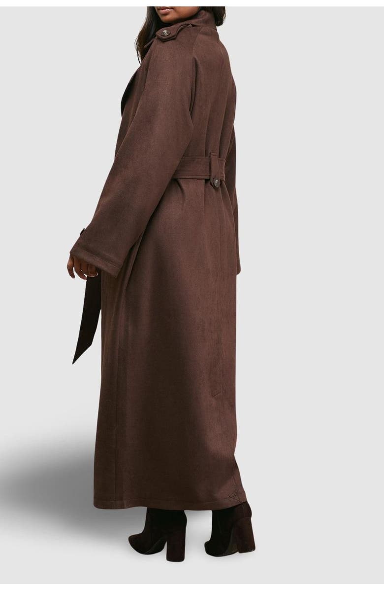 Oasis Cuff Detail Belted Coat, Alternate, color, 