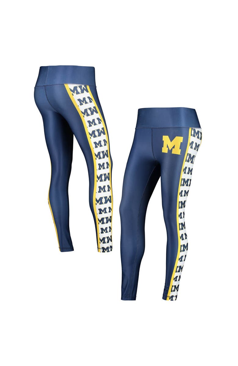 CONCEPTS SPORT Women's Concepts Sport Navy Michigan Wolverines Dormer Knit Leggings, Main, color,