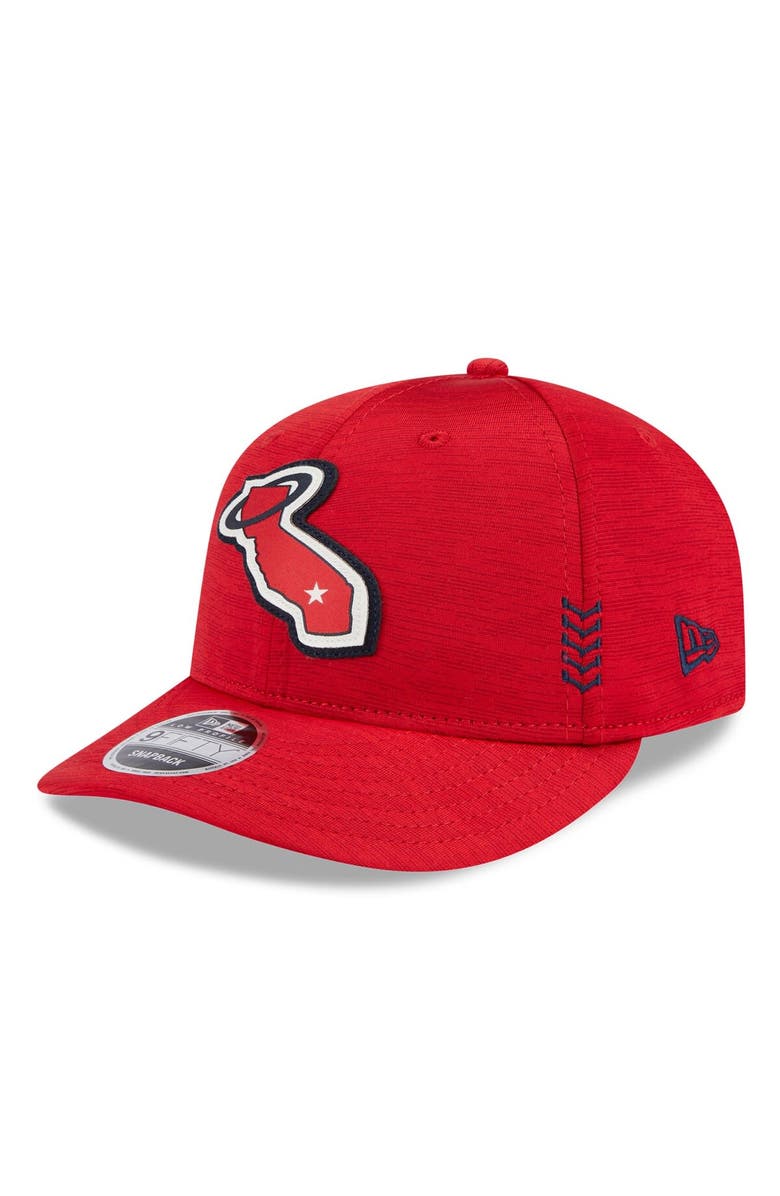 New Era Men's New Era Red Los Angeles Angels 2024 Clubhouse Low Profile 59FIFTY Snapback Hat, Main, color, Red