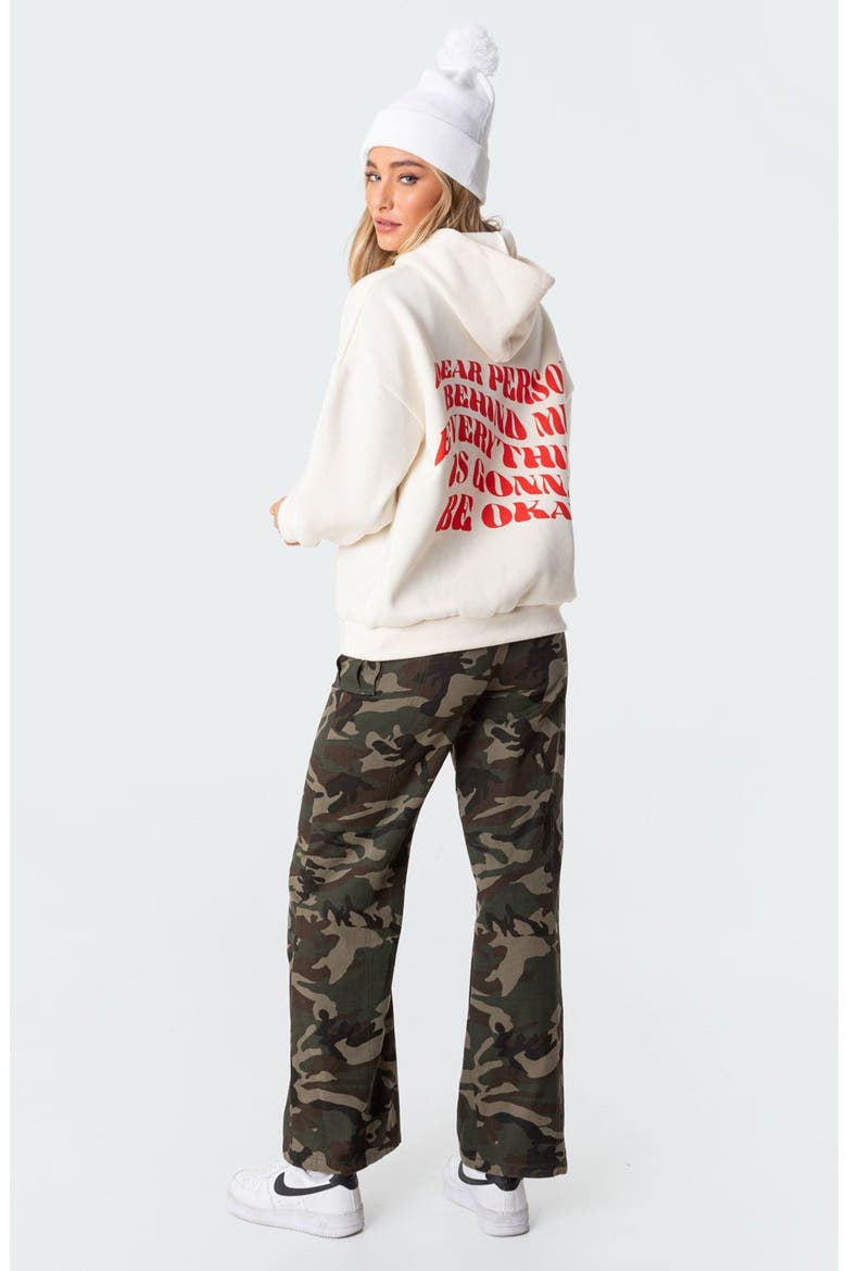Everything's OK Hoodie, Alternate, color, CREAM