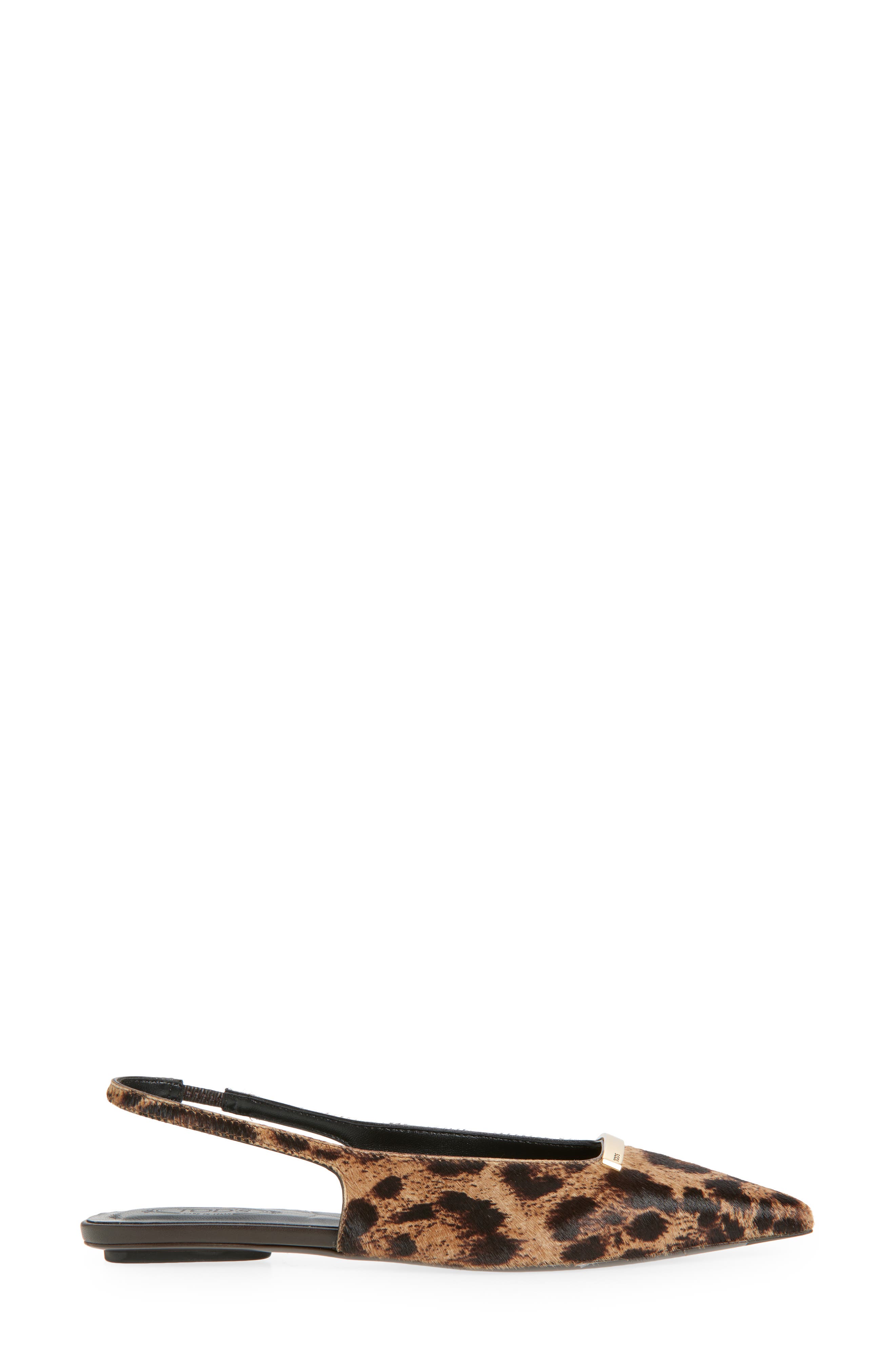 Tod
s Barretta Genuine Calf Hair Pointed Toe Slingback Flat, Alternate, color, Cammello Chiaro