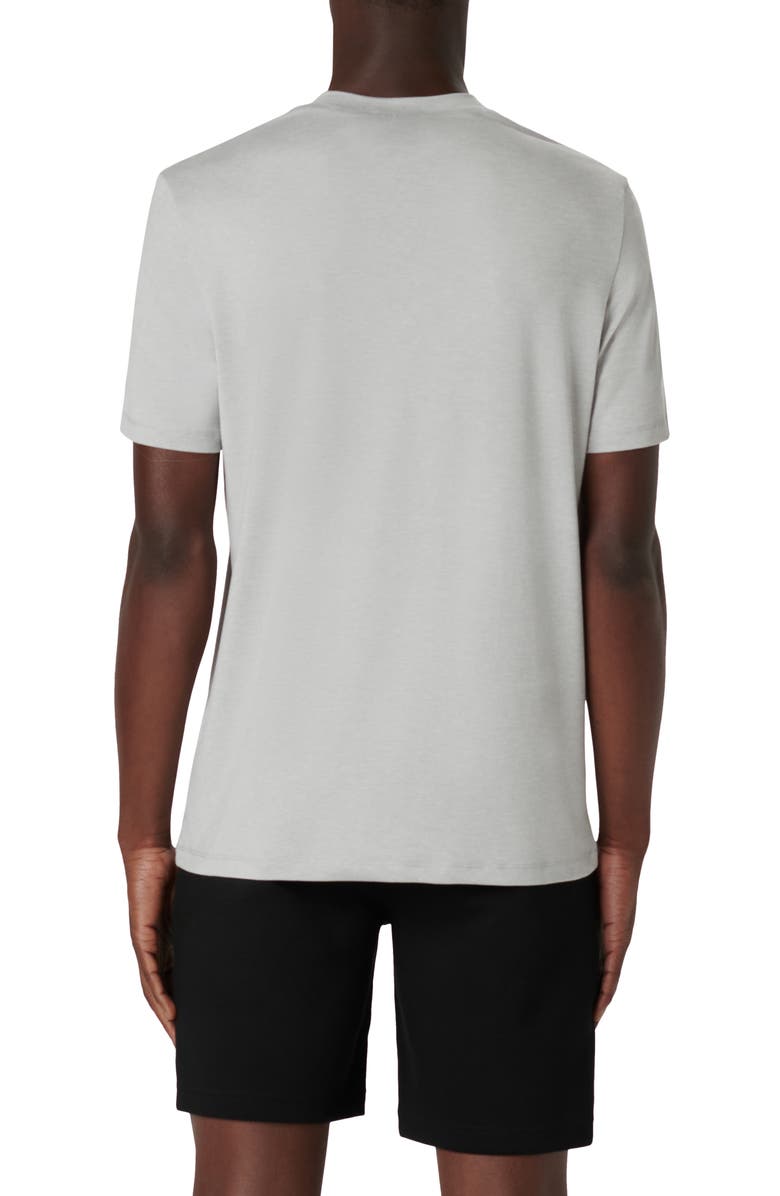 Bugatchi V-Neck Performance T-Shirt, Alternate, color, Platinum