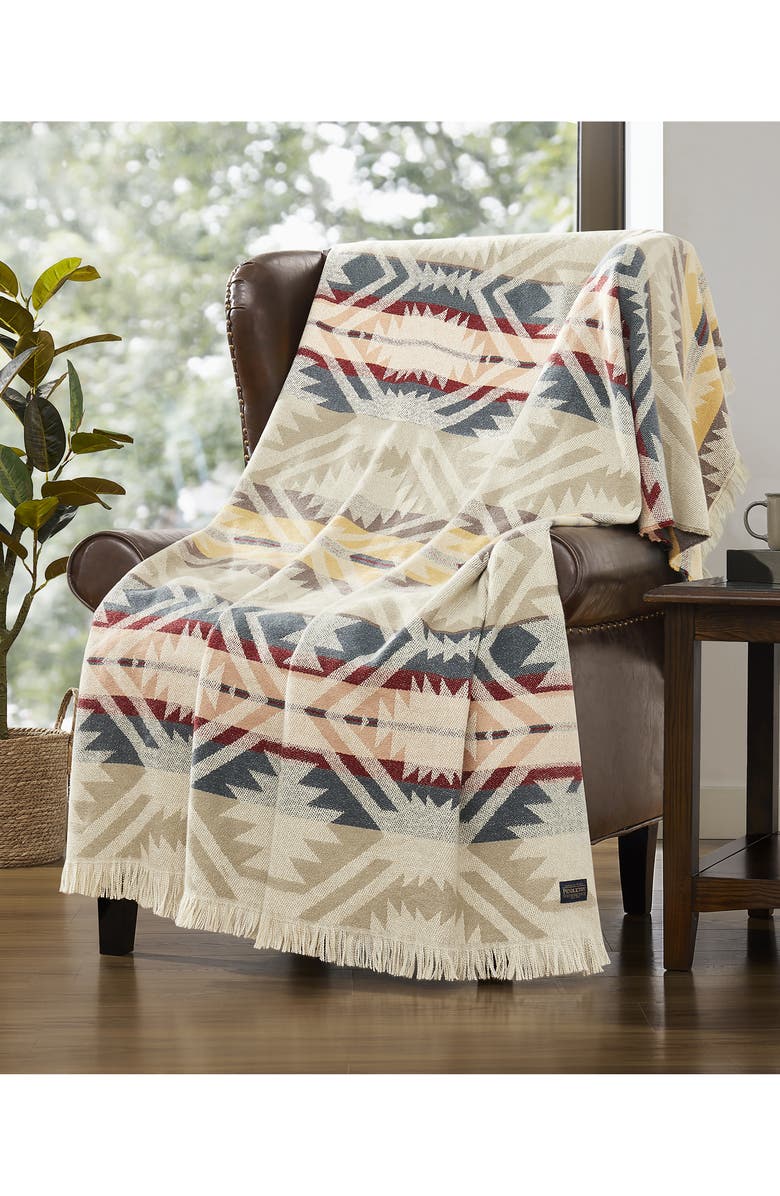 Pendleton White Sands Throw Blanket, Alternate, color, 