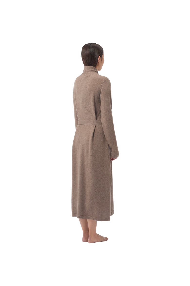Long Cashmere Robe, Alternate, color, taupe