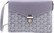 Pre-Owned Goyard Chypre Wallet on Strap Coated Canvas with Leather