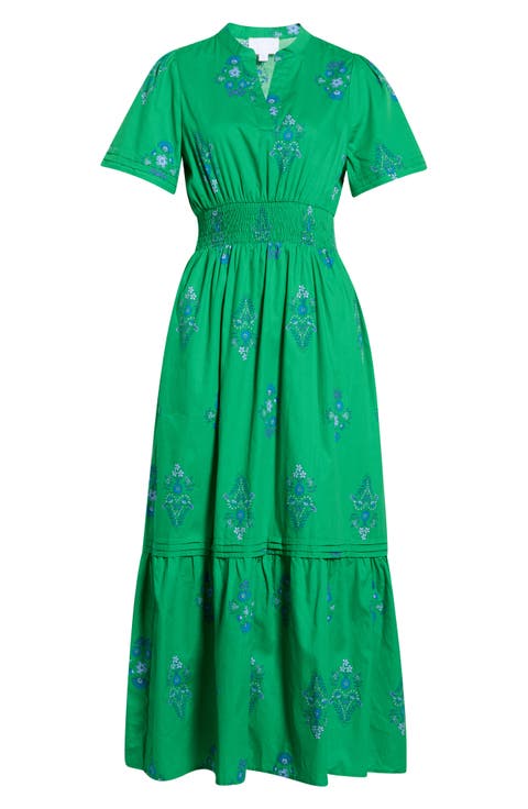 Lara Floral Print A-Line Dress