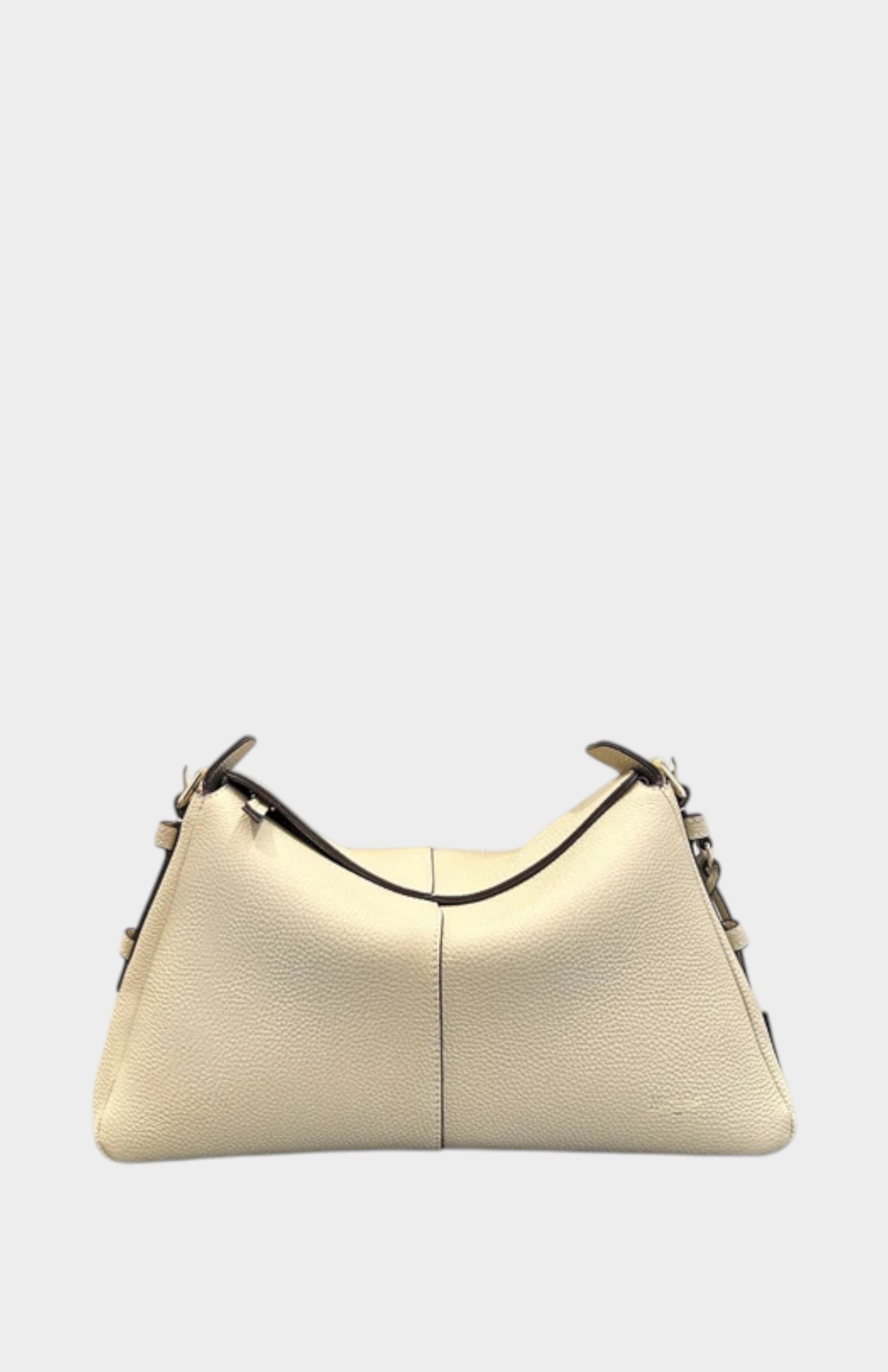 Madolyn Genuine Pebble Leather Shoulder Bag, Alternate, color, Creamy White