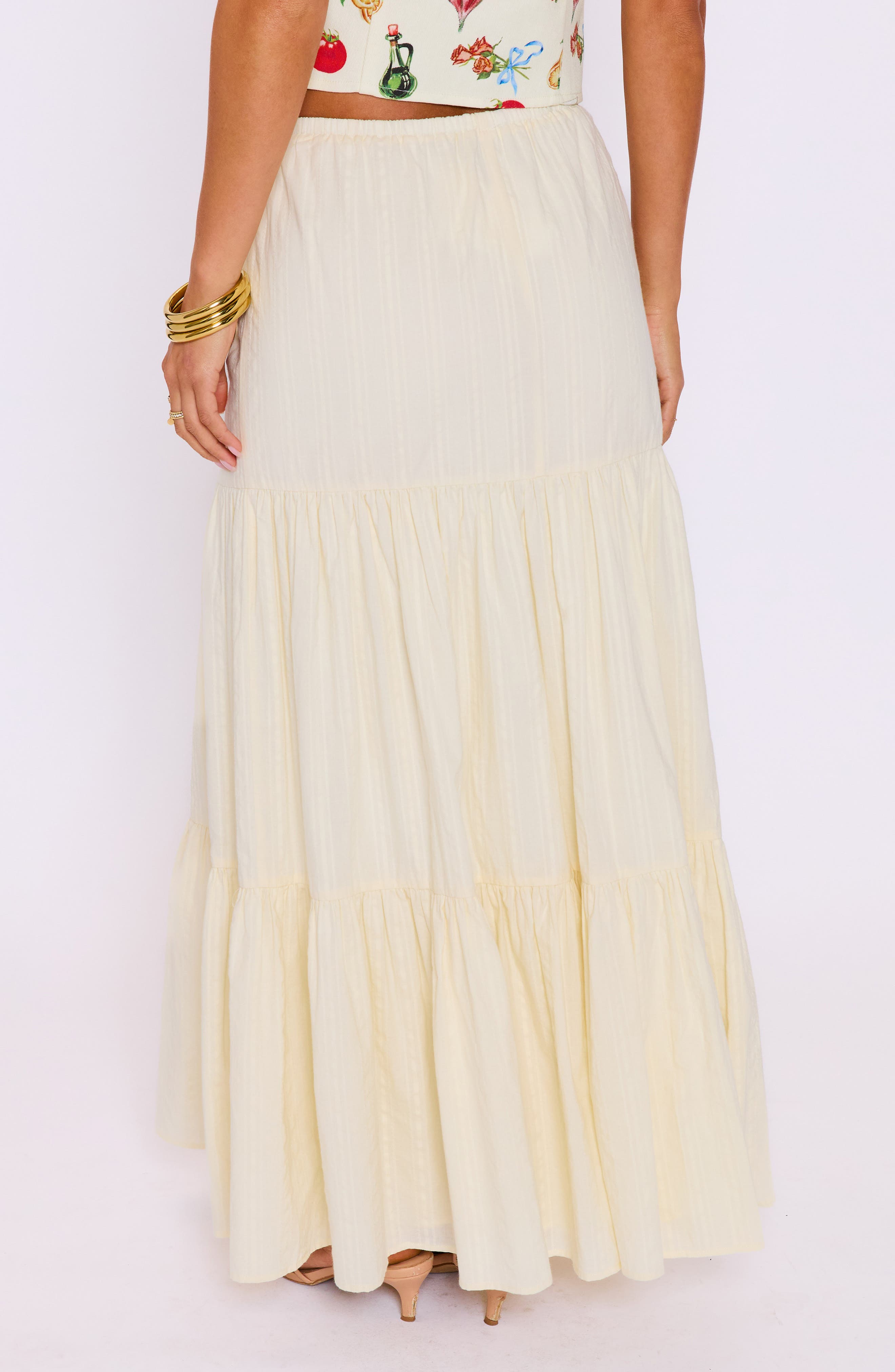 Lily Tiered Maxi Skirt - image 2
