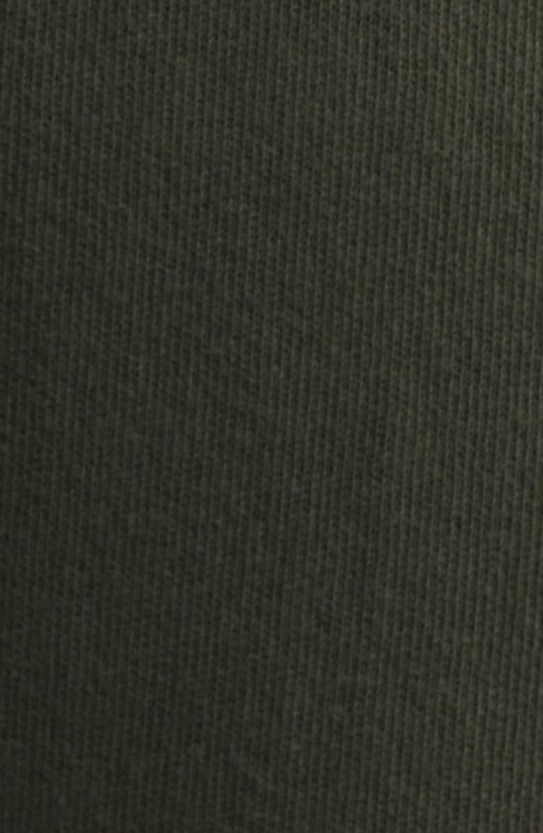 THE GREAT. The Stadium Embroidered Cotton Sweatpants, Alternate, color, Woodland Green