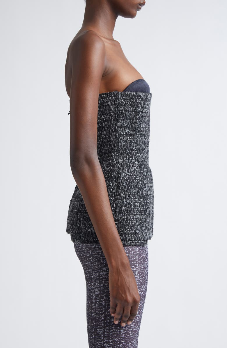 DIESEL<sup>®</sup> T-Orset Bouclé Tweed Corset Top, Alternate, color, Deep Black
