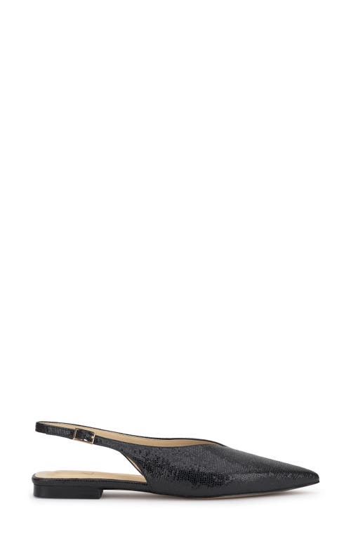 Jessica Simpson Mezzah Slingback Pointed Toe Flat In Black