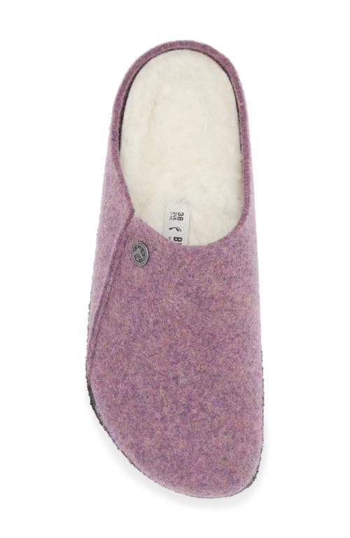 Birkenstock Zermatt Genuine Shearling Lined Slipper In Purple