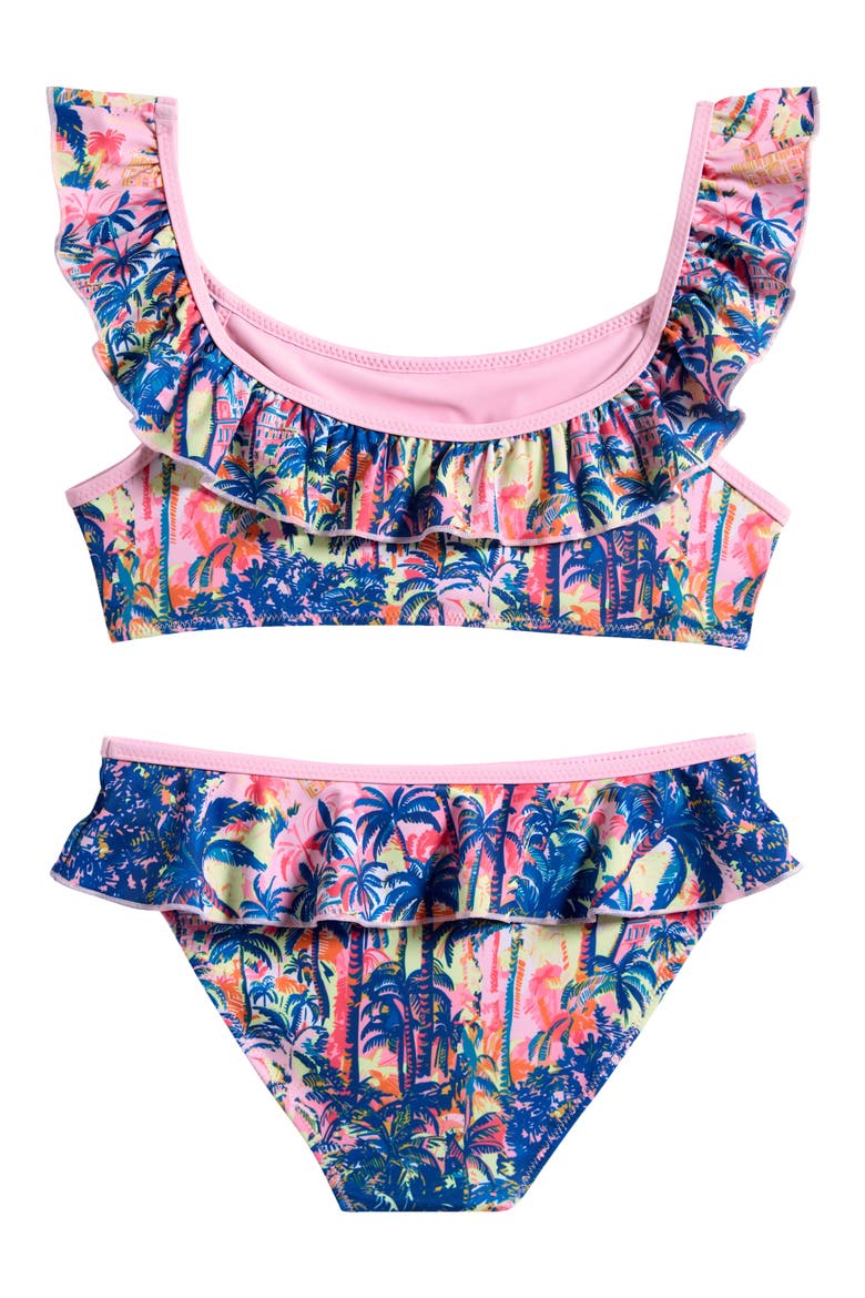 Kids' Havana Ruffle Two-Piece Swimsuit, Alternate, color, BLUE MULTI