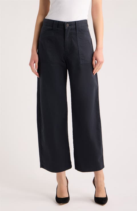 Pomonok Mid Rise Wide Leg Cargo Pants