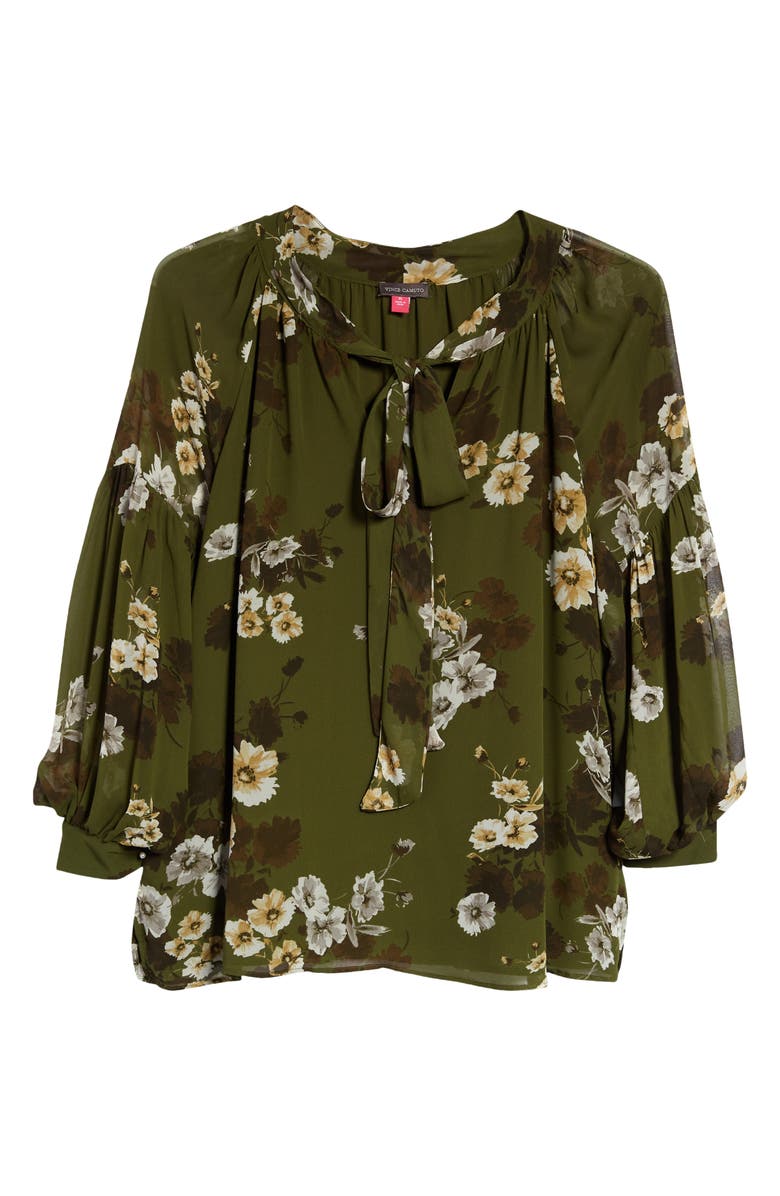 Vince Camuto Floral Chiffon Blouse, Alternate, color,