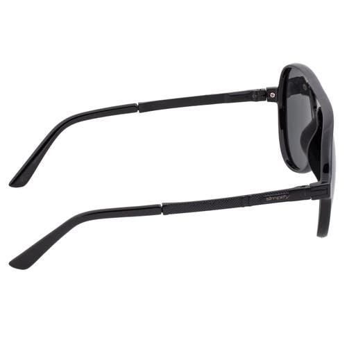 Simplify Spencer Polarized Sunglasses In Gloss Black/black