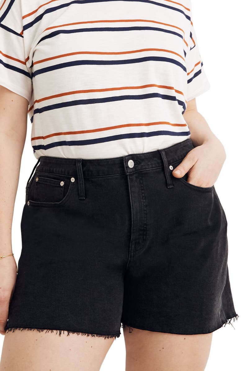Madewell Curvy High-Rise Denim Shorts, Alternate, color, 