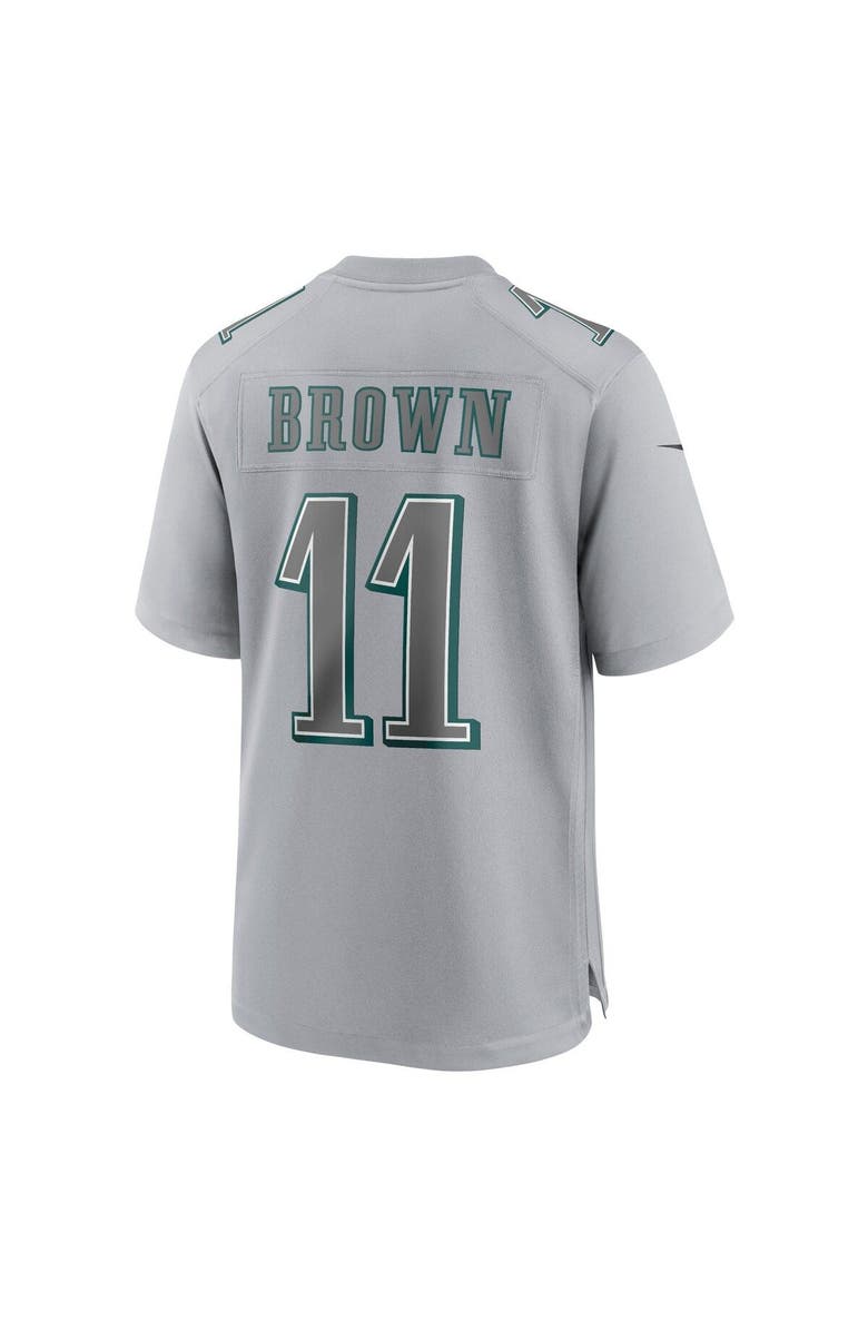 Nike Men's Nike A.J. Brown Gray Philadelphia Eagles Atmosphere Fashion Game Jersey, Alternate, color,