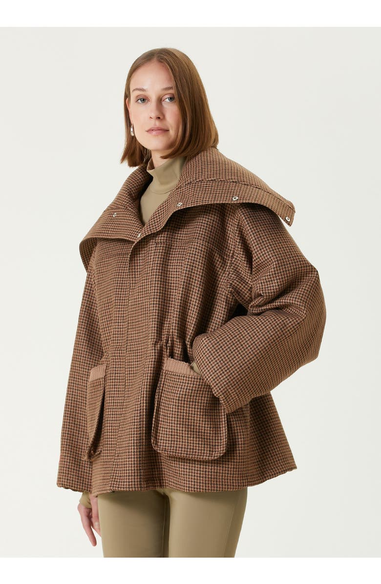 PCFG Wool 
Cashmere Blend Oversized Puffer Women Coat, Alternate, color, Brown
