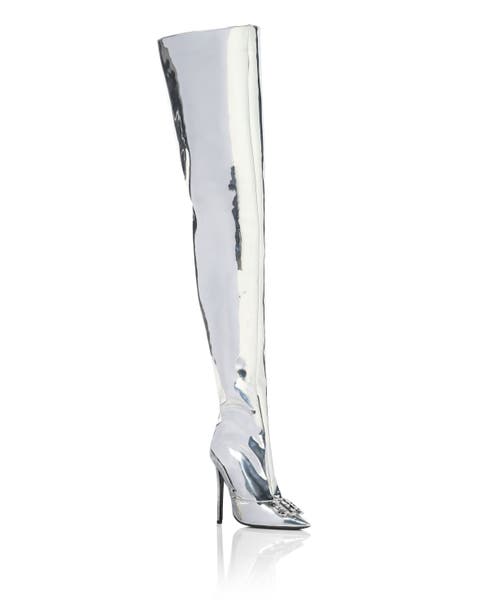 Mirror Boots Hi-Heels Overknees Gothic Plein Women