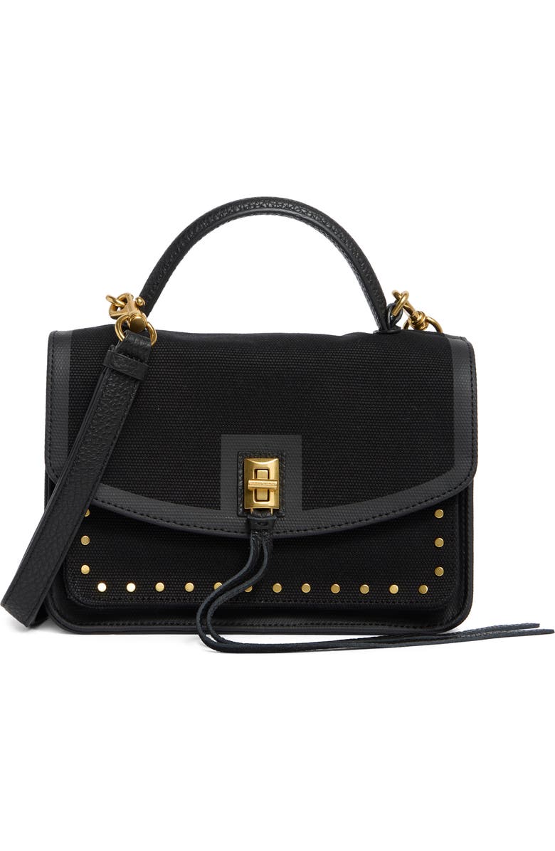 Rebecca Minkoff Darren Small Canvas Top Handle Satchel, Main, color,