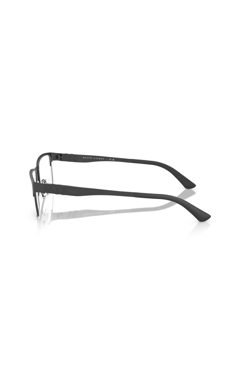 Polo Ralph Lauren 56mm Rectangle optical glasses, Alternate, color, Black