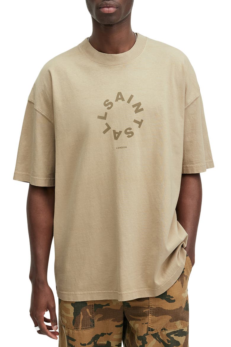 Tierra Cotton Graphic T-Shirt, Main, color, BOSTON TAUPE