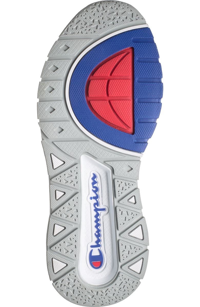 Champion Rally Script High Top Sock Sneaker, Alternate, color,